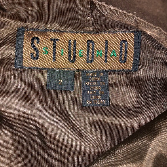 SIENA STUDIO Brown Suede Miniskirt, Size 2 - Picture 5 of 7